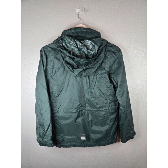 Lands' End Kids Green Windbreaker Fleece Lined Jacket Size Medium - Picture 10 of 10